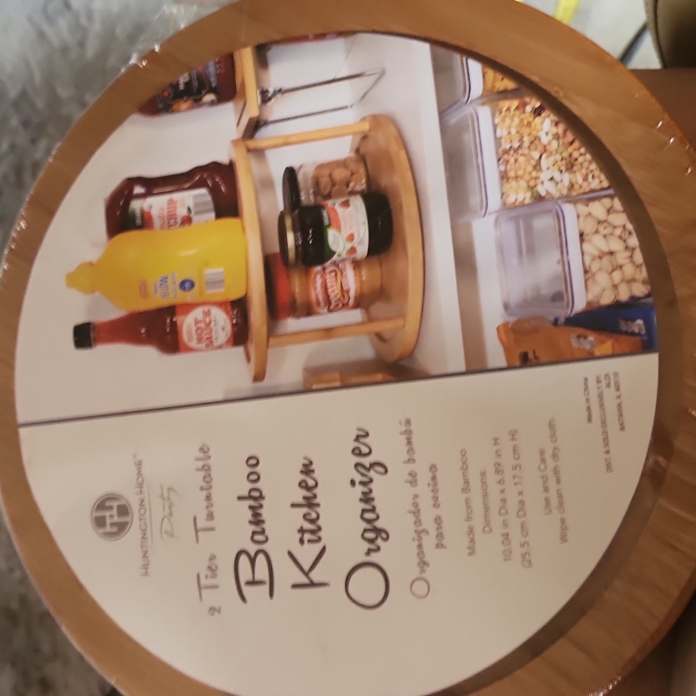 BNWT Bamboo Kitchen Organizer